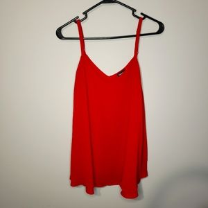 Torrid Size 00 Red Sophie Swing Cami Spaghetti Strap Top Red Tank Top